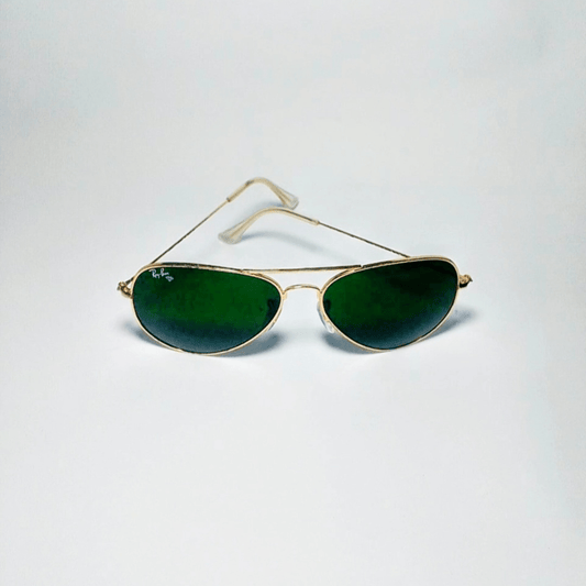 Ray ban branded gold frame glasses