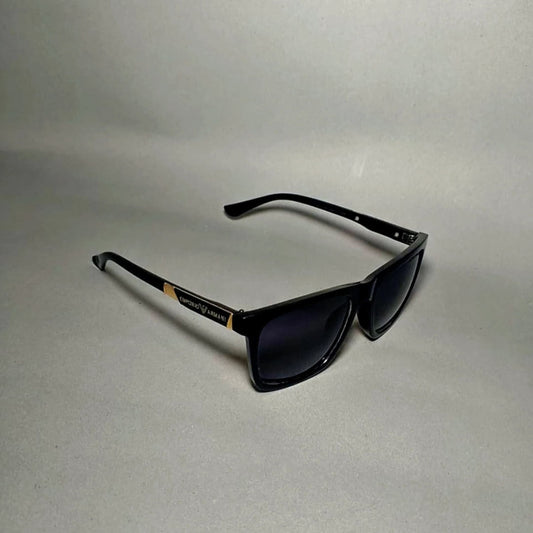Midnight Luxe Shades – Premium Black & Gold Unisex Sunglasses