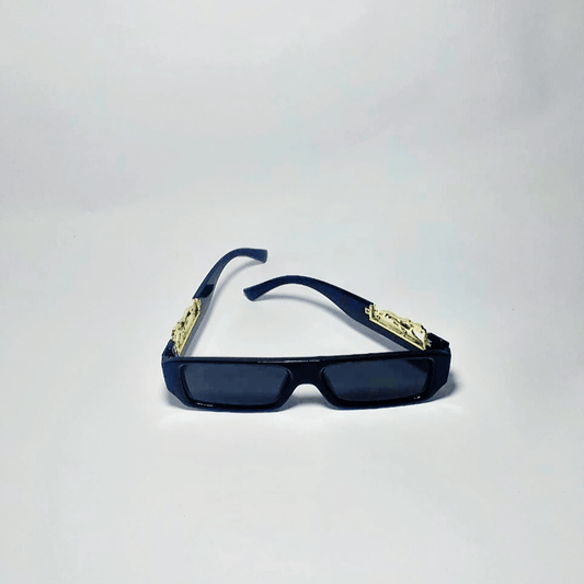 Classic Black Shades with Golden Touch – Stylish Unisex Sunglasses